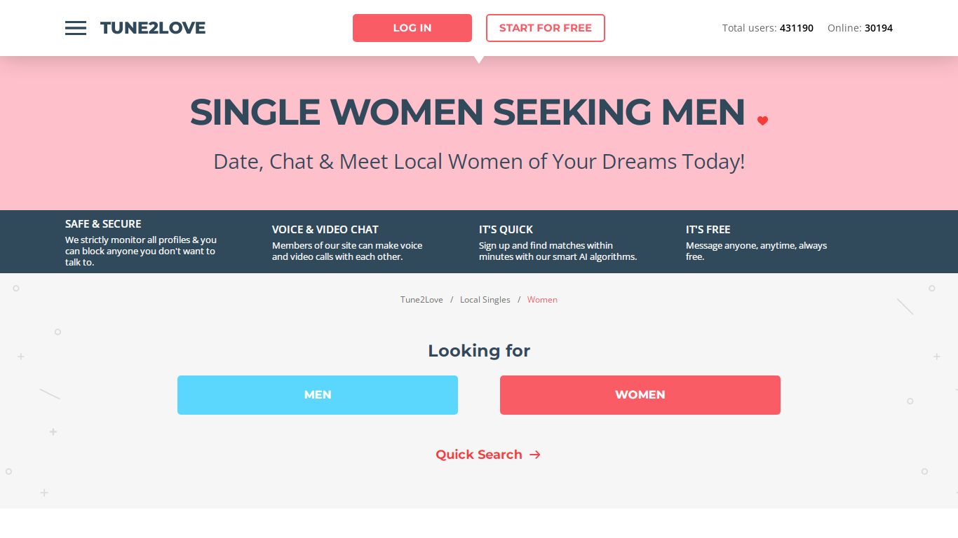 Local Women Near Me: Meet Single Women Seeking Men - Tune2love